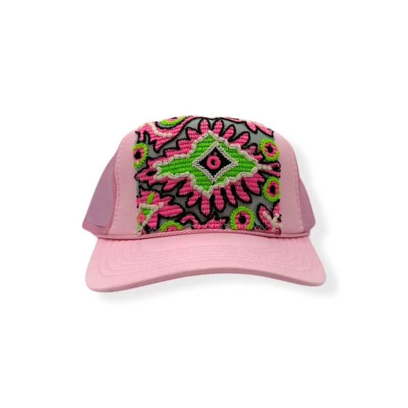 Kilim Trucker Hat – Baby Pink 106
