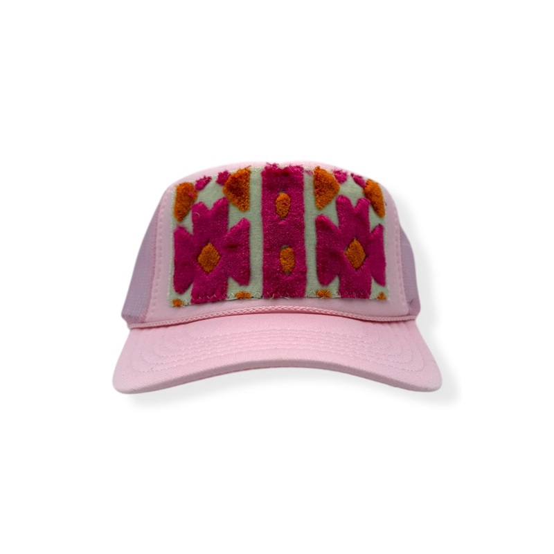 Kilim Trucker Hat – Baby Pink 126
