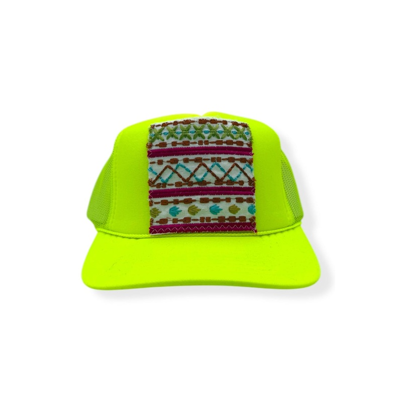 Kilim Trucker Hat – Neon Yellow 25