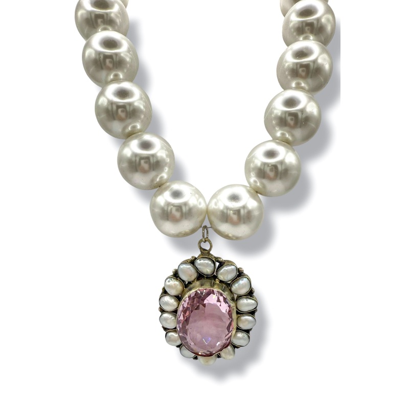 Made In The Deep South 1970s Quartz & Pearls 1970s Necklace