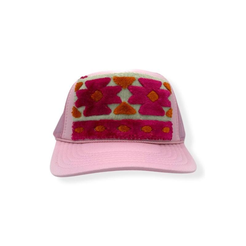 Kilim Trucker Hat – Baby Pink 131