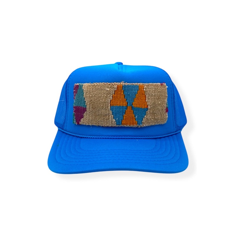 Kilim Trucker Hat – Electric Blue 4