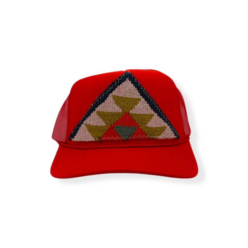 Kilim Trucker Hat – Red 222
