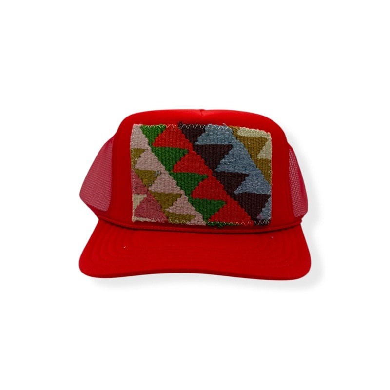 Kilim Trucker Hat – Red 226