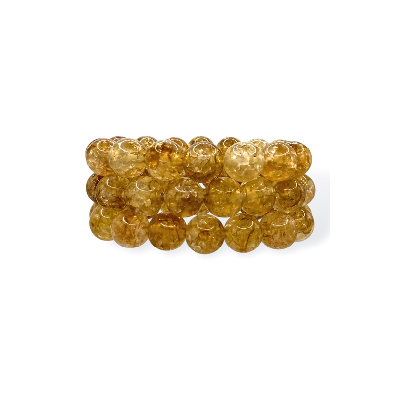 On My Time Tan Beaded Bracelet Set