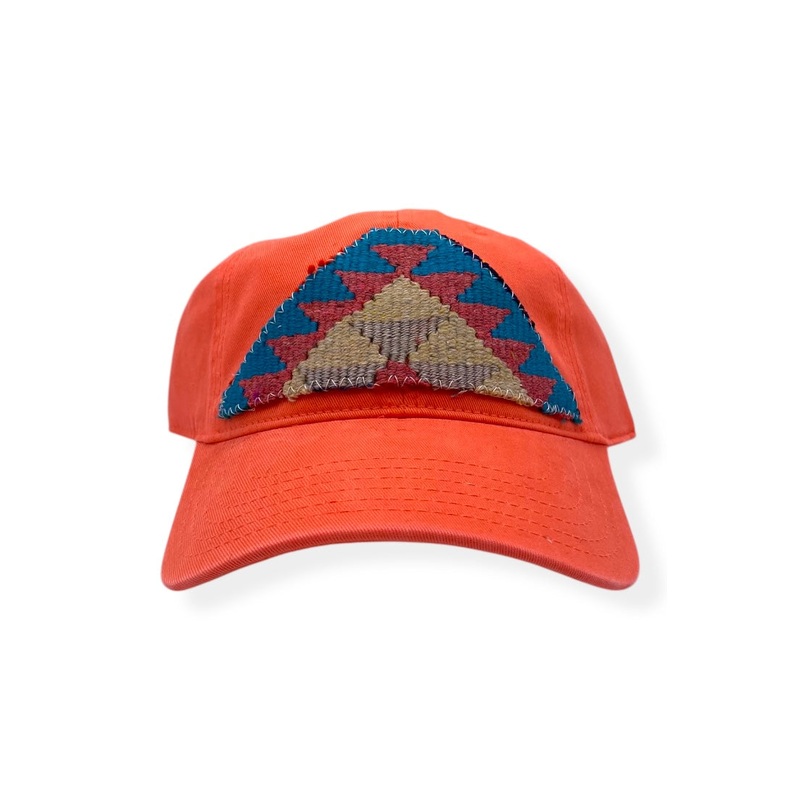 Kilim Baseball Hat Coral 4