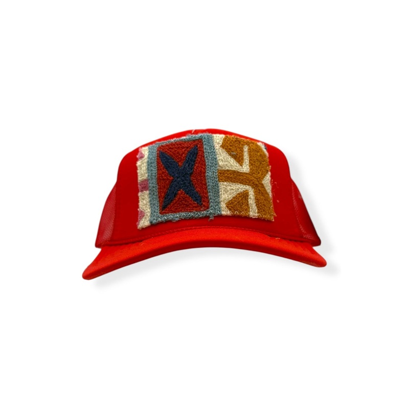 Kilim Trucker Hat – Red 242