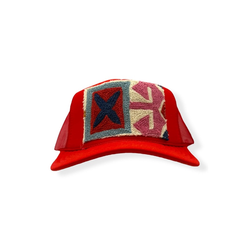 Kilim Trucker Hat – Red 246