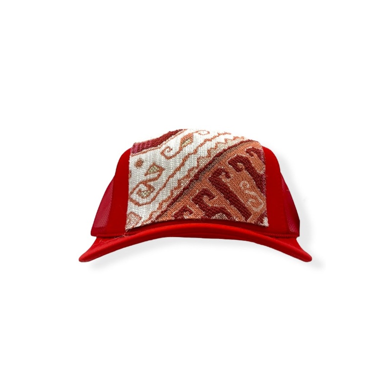 Kilim Trucker Hat – Red 248