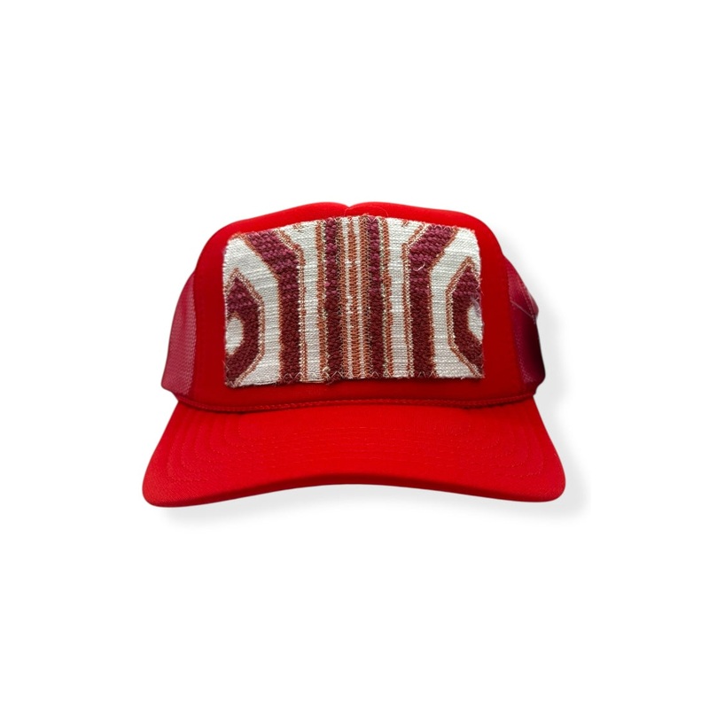 Kilim Trucker Hat – Red 254