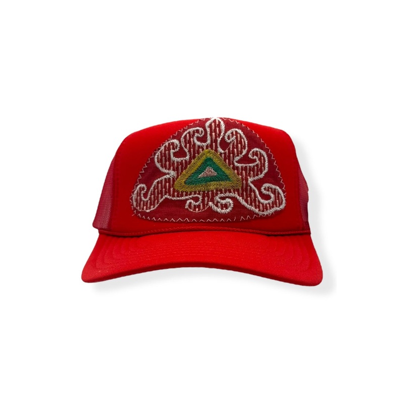 Kilim Trucker Hat – Red 255