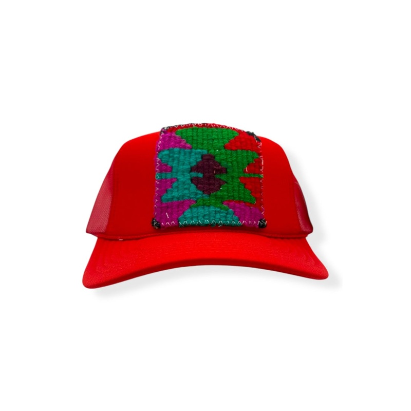 Kilim Trucker Hat – Red 262