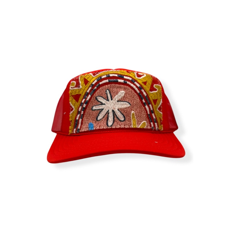 Kilim Trucker Hat – Red 264