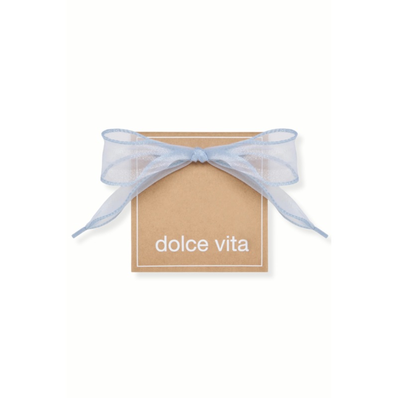 Dolce Vita Curly Organza Light Blue Shoe Laces