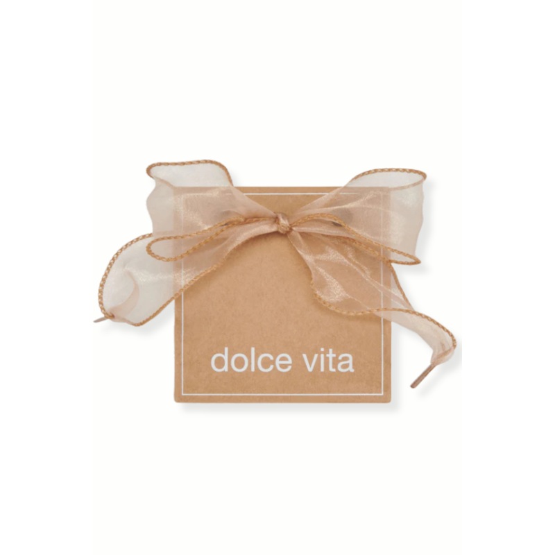 Dolce Vita Curly Organza Tan Shoe Laces