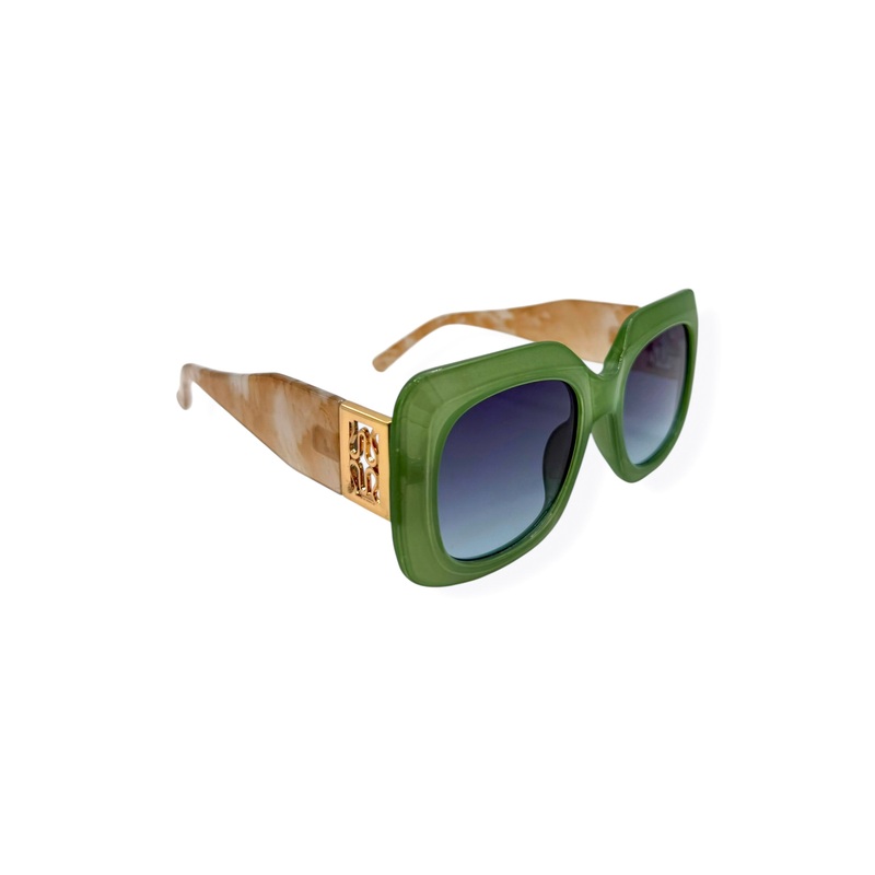 Holler At Me Green Sunglasses|Green