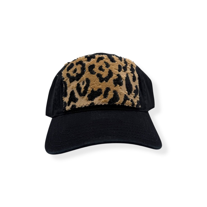 Kilim Baseball Hat – Black w/Leopard