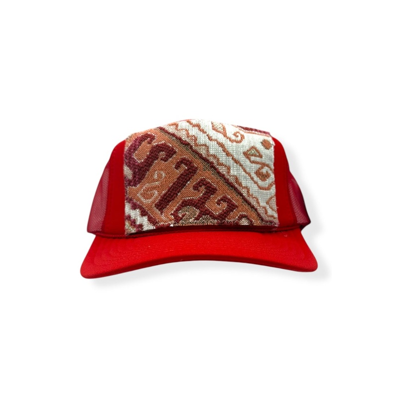 Kilim Trucker Hat – Red 260