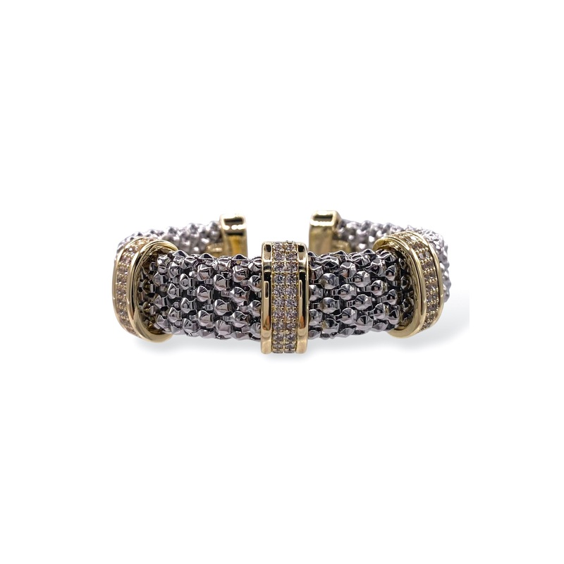 Going Out Cuff Bracelet|Rhodium/Gold