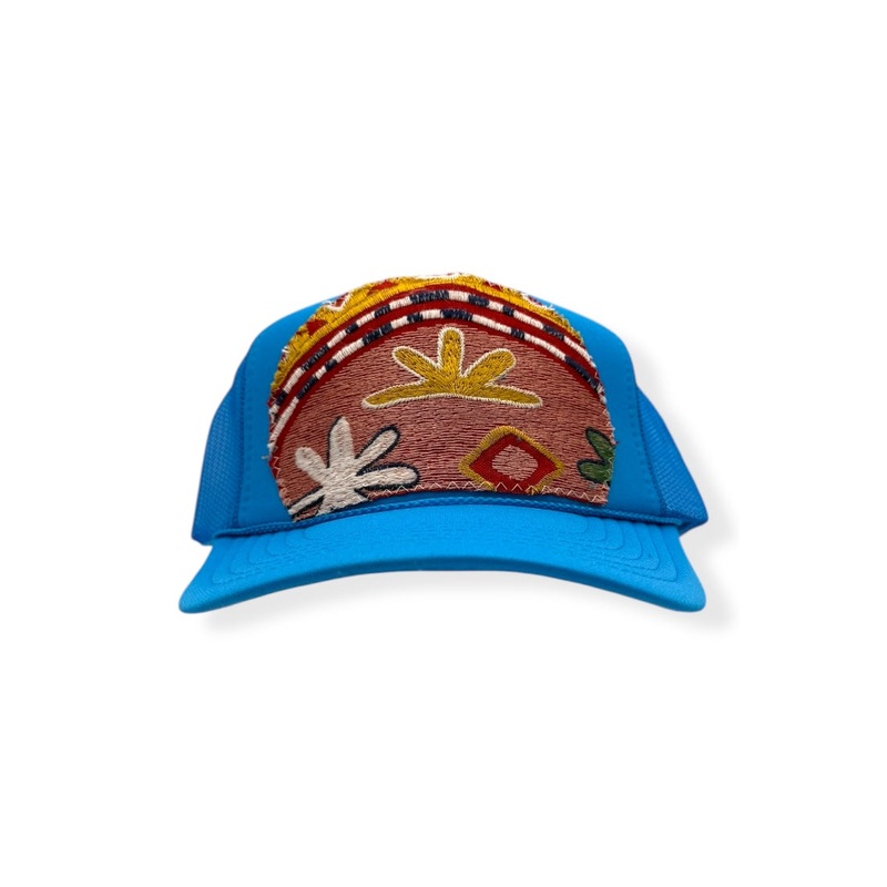 Kilim Trucker Hat – Electric Blue 90