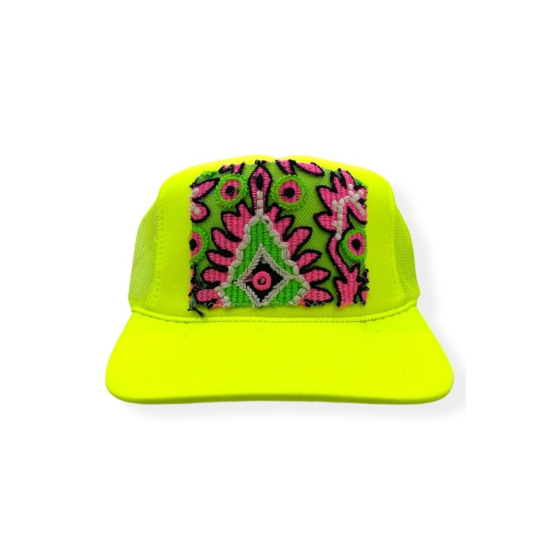 Kilim Trucker Hat – Neon Yellow 11