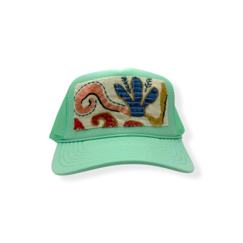 Kilim Trucker Hat – Seafoam 126