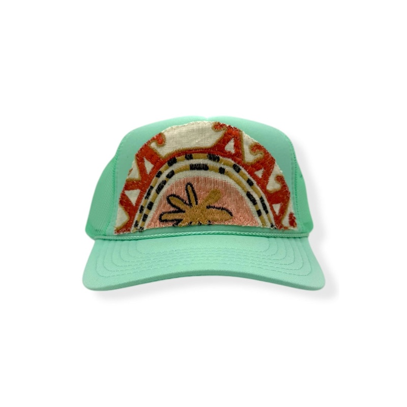 Kilim Trucker Hat – Seafoam 138