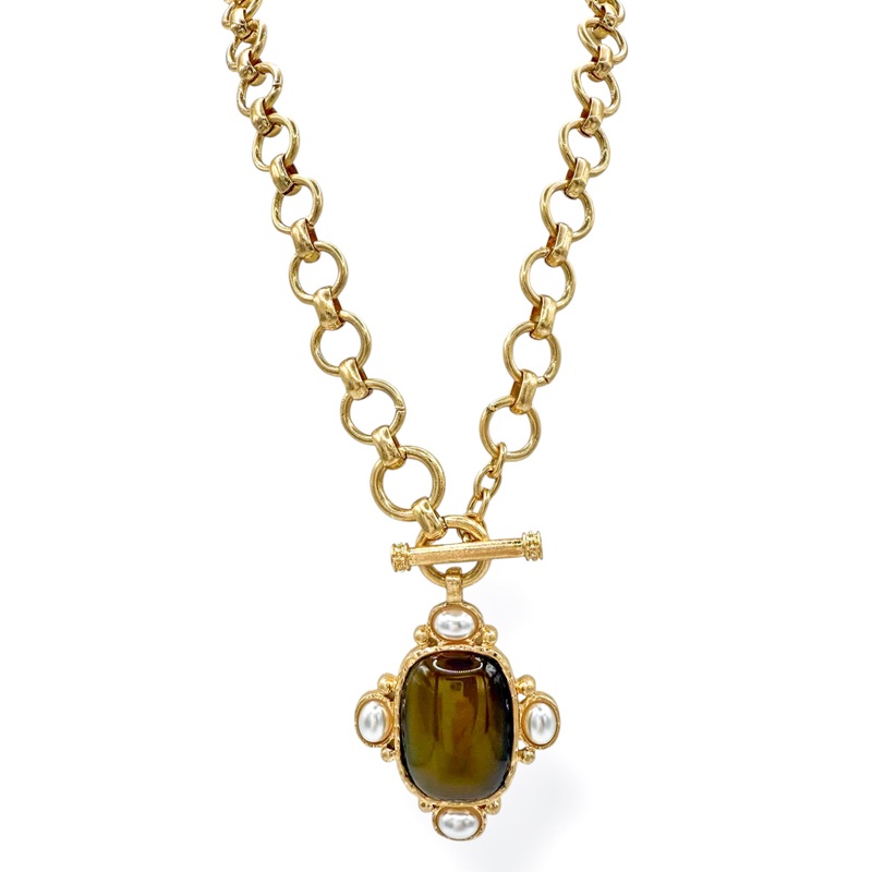 Known More Brown Pendant Necklace