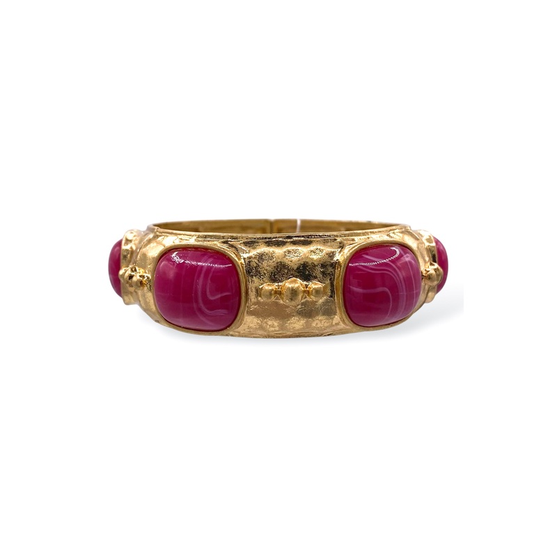 Read The Room Hot Pink Stone Bracelet