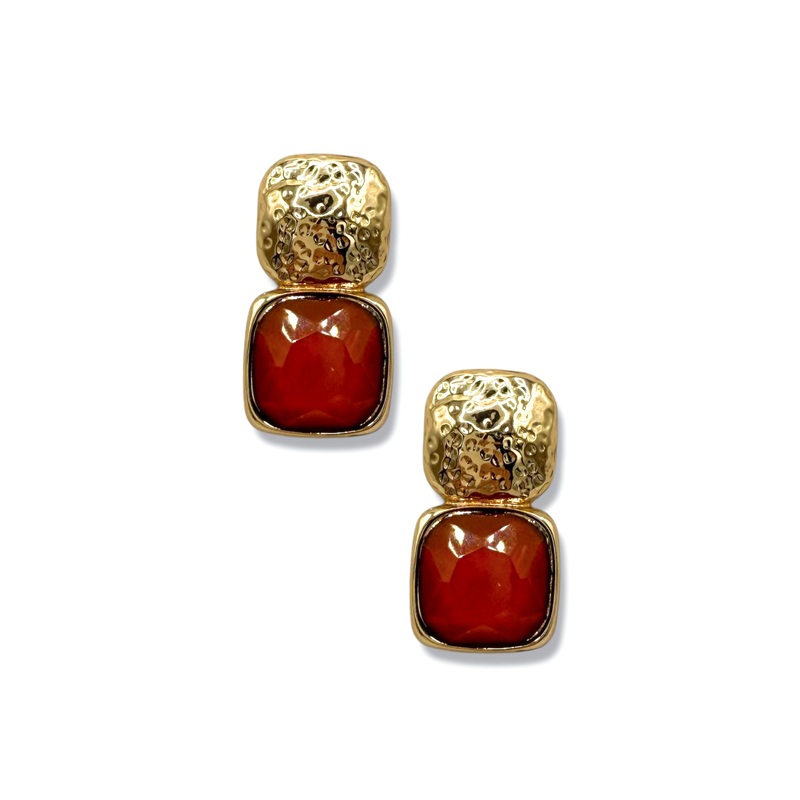 Trina Mocha and Gold Earrings|Mocha/Gold