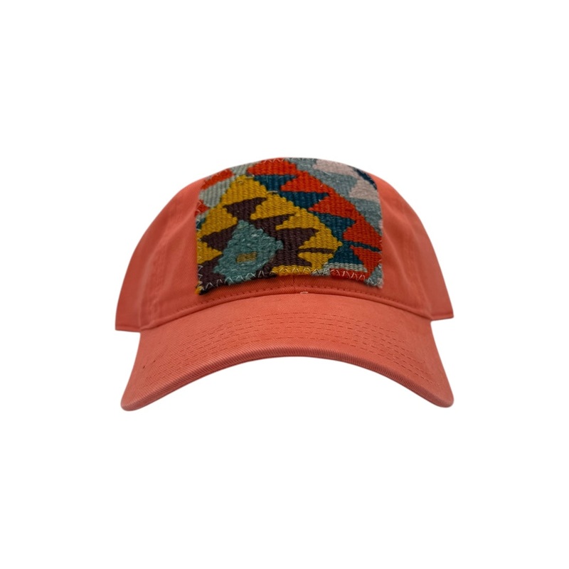 Kilim Baseball Hat Coral 34