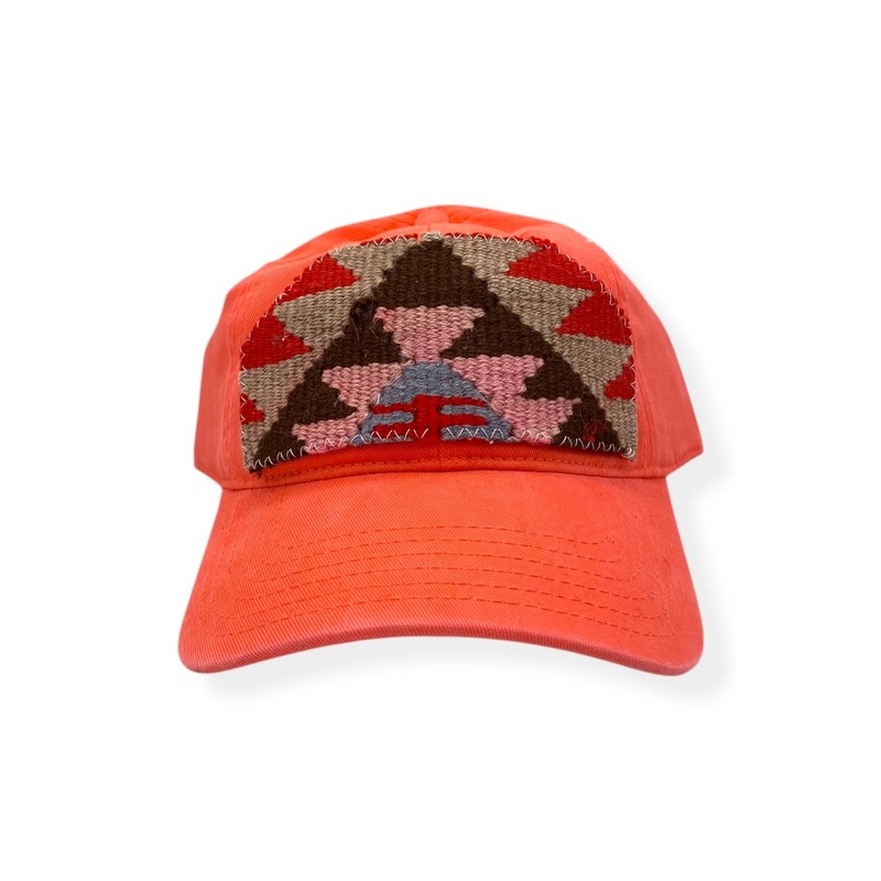 Kilim Baseball Hat Coral 9