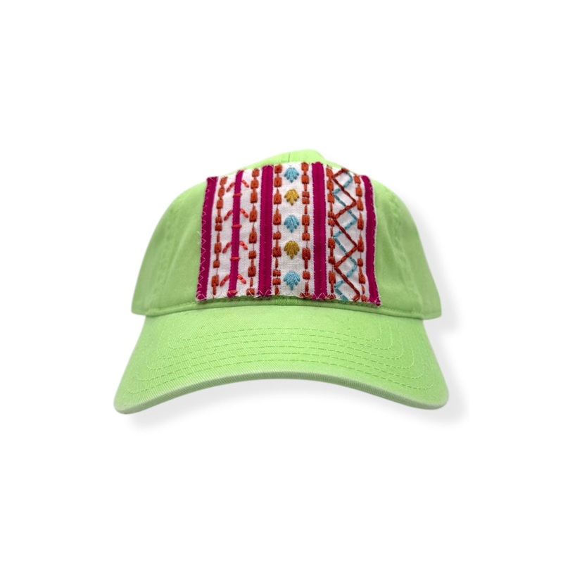 Kilim Baseball Hat – Lime 77