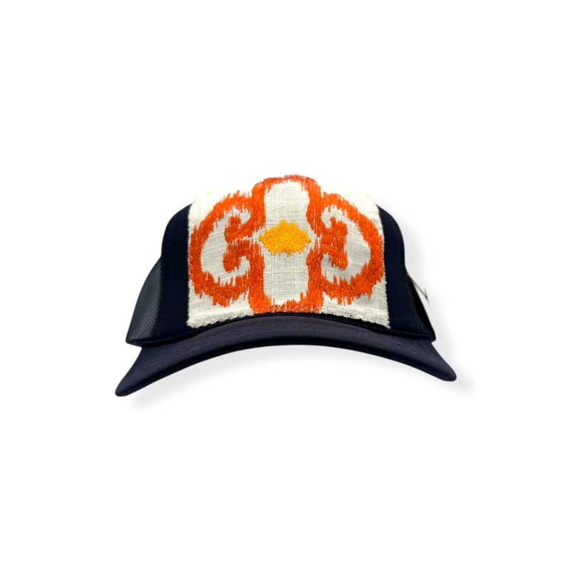 Kilim Trucker Hat – Navy 216