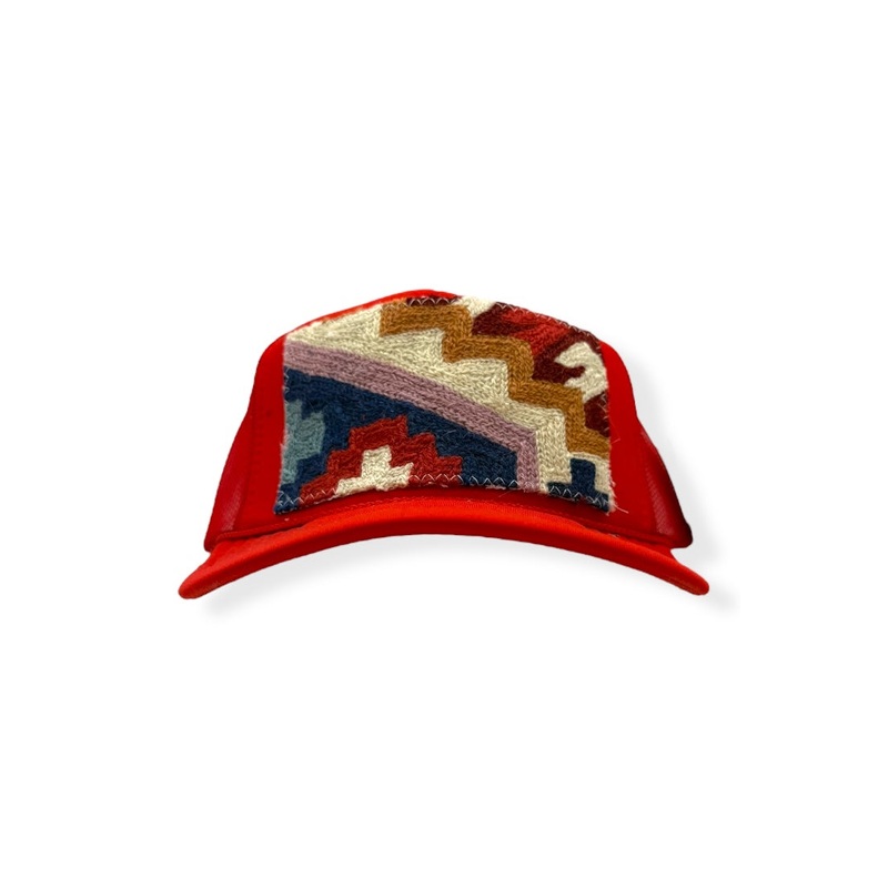 Kilim Trucker Hat – Red 241