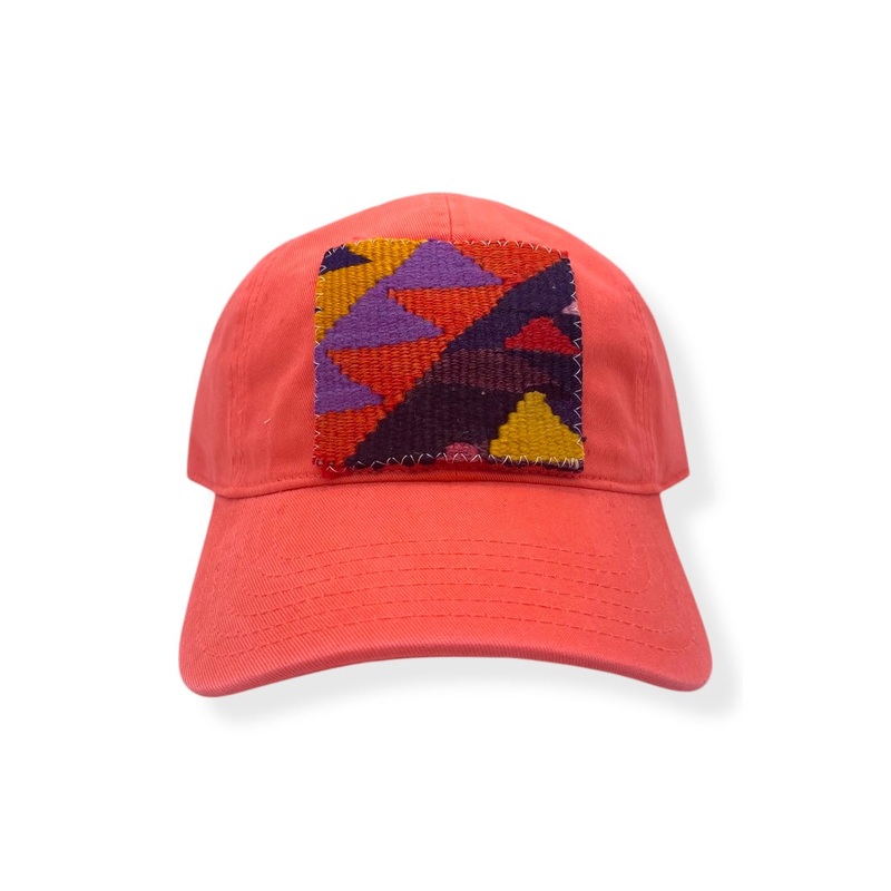 Kilim Baseball Hat Coral 12 *Final Sale*
