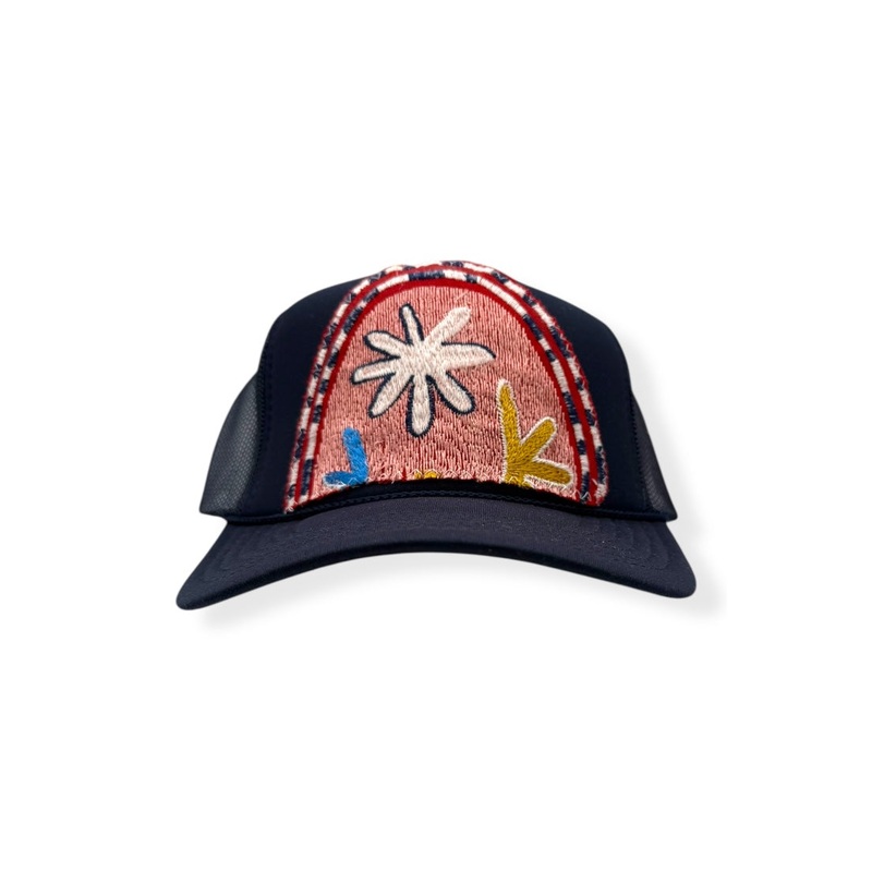 Kilim Trucker Hat – Navy 214