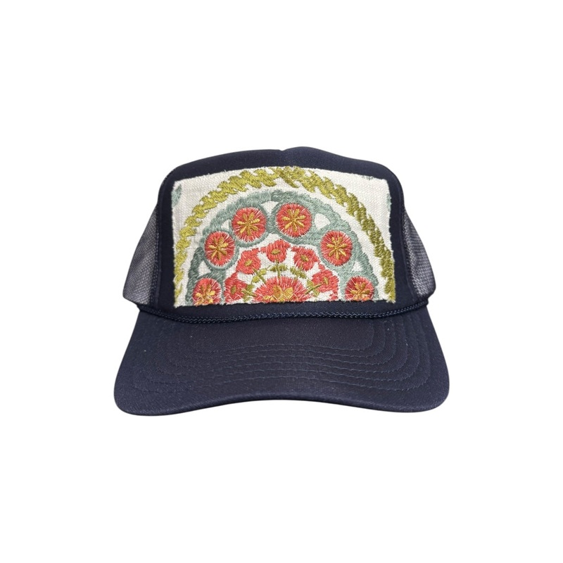 Kilim Trucker Hat – Navy 222