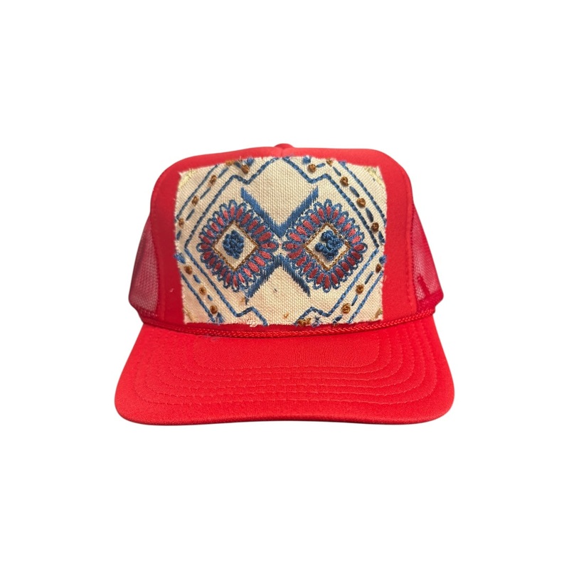 Kilim Trucker Hat – Red 287