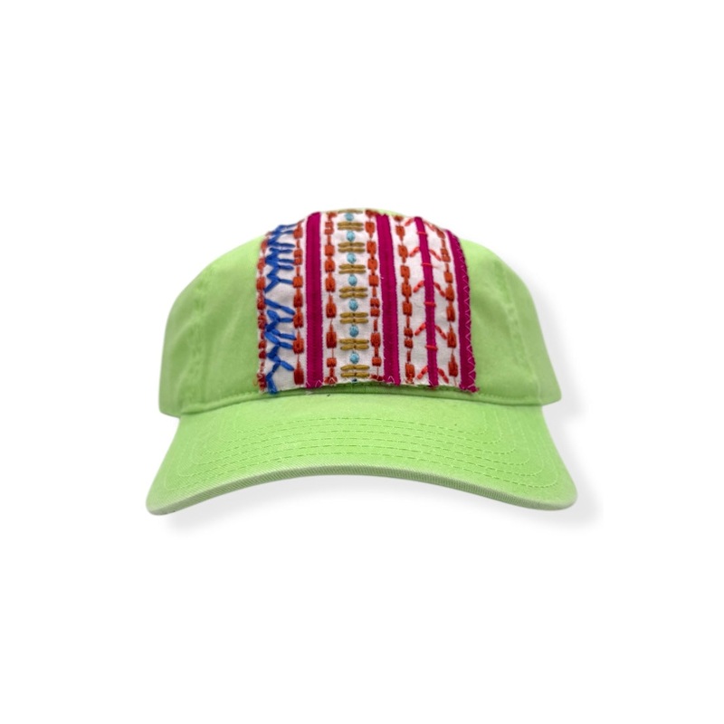 Kilim Baseball Hat – Lime 78 *Final Sale*