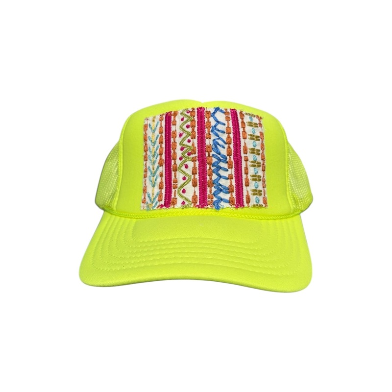 Kilim Trucker Hat – Neon Yellow 65