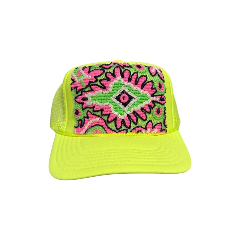 Kilim Trucker Hat – Neon Yellow 79