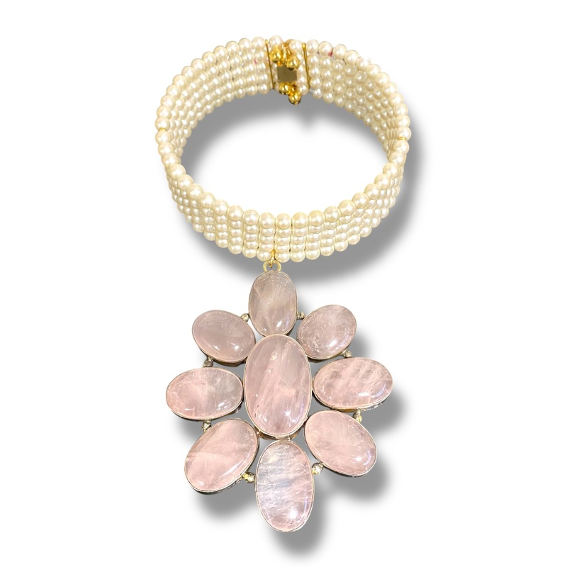 Made in the Deep South 1960s Rose Quartz 1960s Necklace