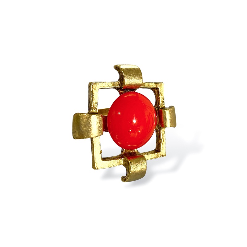 Yochi Peacemaker Coral Ring