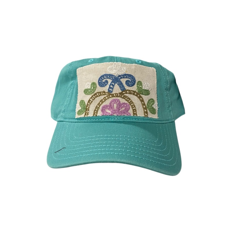 Kilim Baseball Hat – Turquoise 20 *Final Sale*