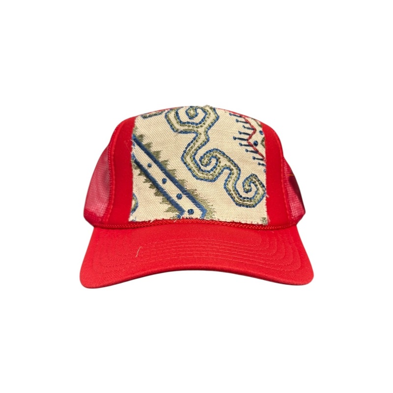 Kilim Trucker Hat – Red 275