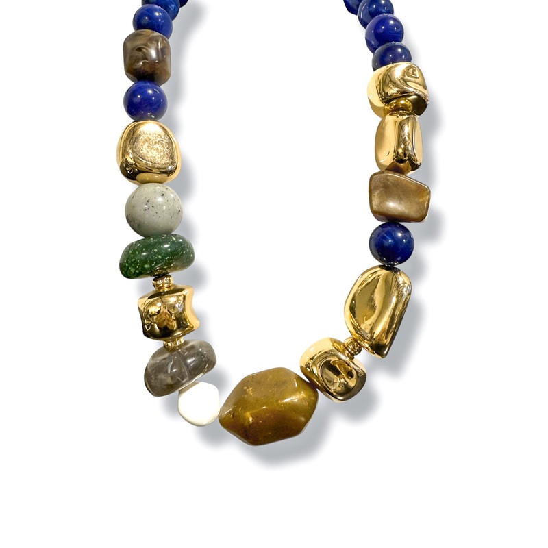 Mixed Feelings Stone Statement Necklace
