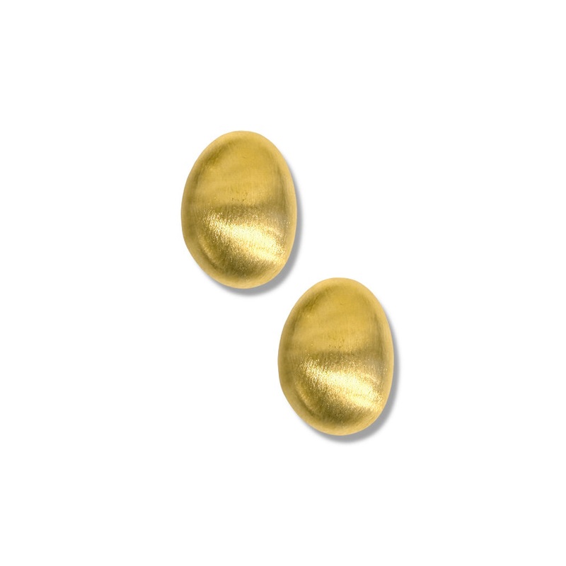 Seeing Signs Brushed Metal Stud Earrings