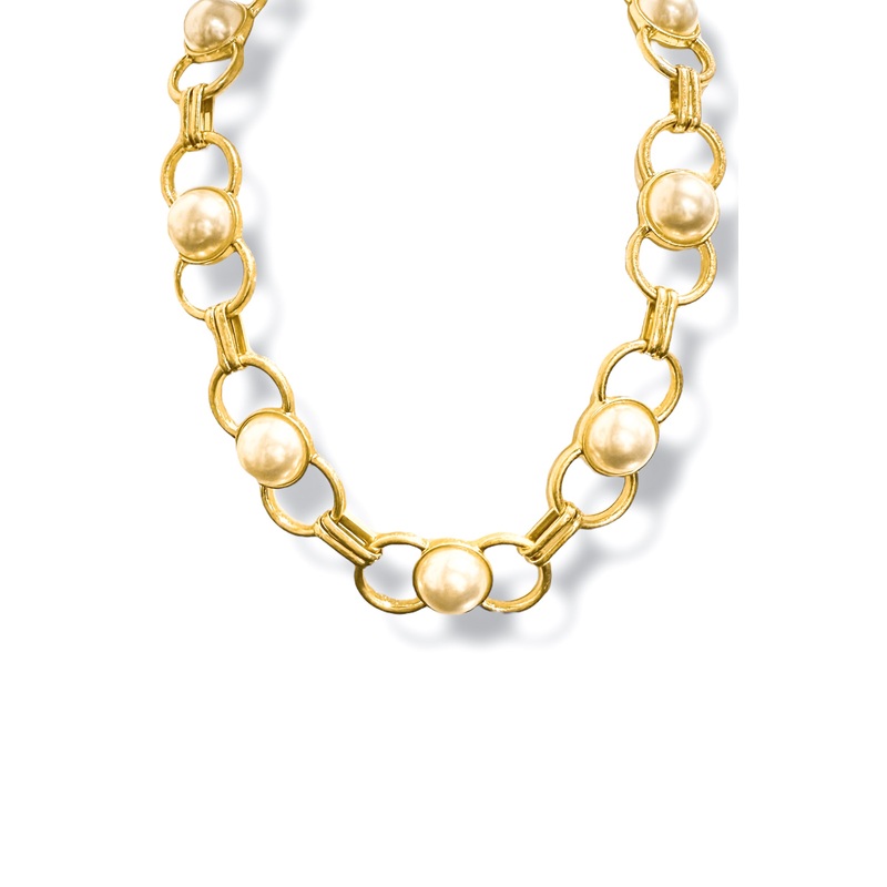 Took The Chance Pearl and Chain Necklace