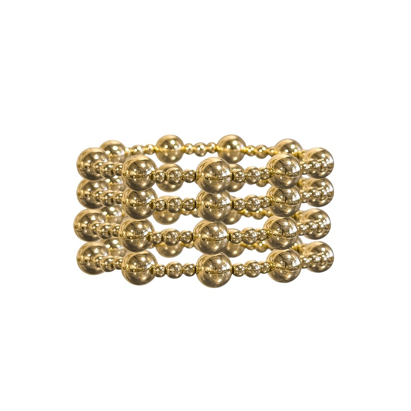 All I Need Gold Beaded Bracelet Set